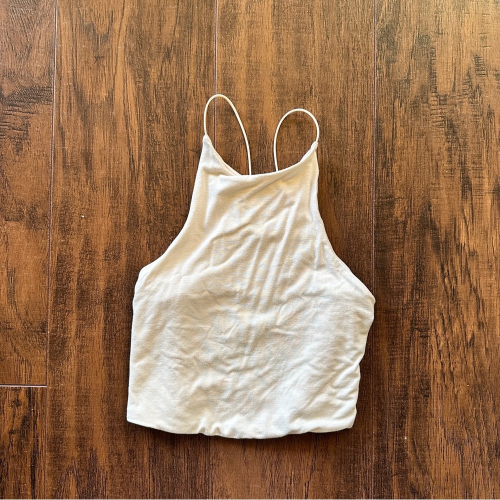 Oh Polly backless cropped high neck top